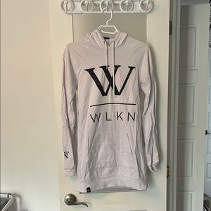 White Hoodie with Black Logo